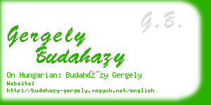 gergely budahazy business card